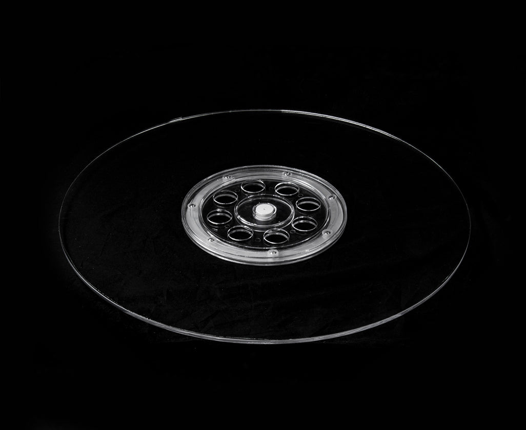 Mesa giratoria de acrílico