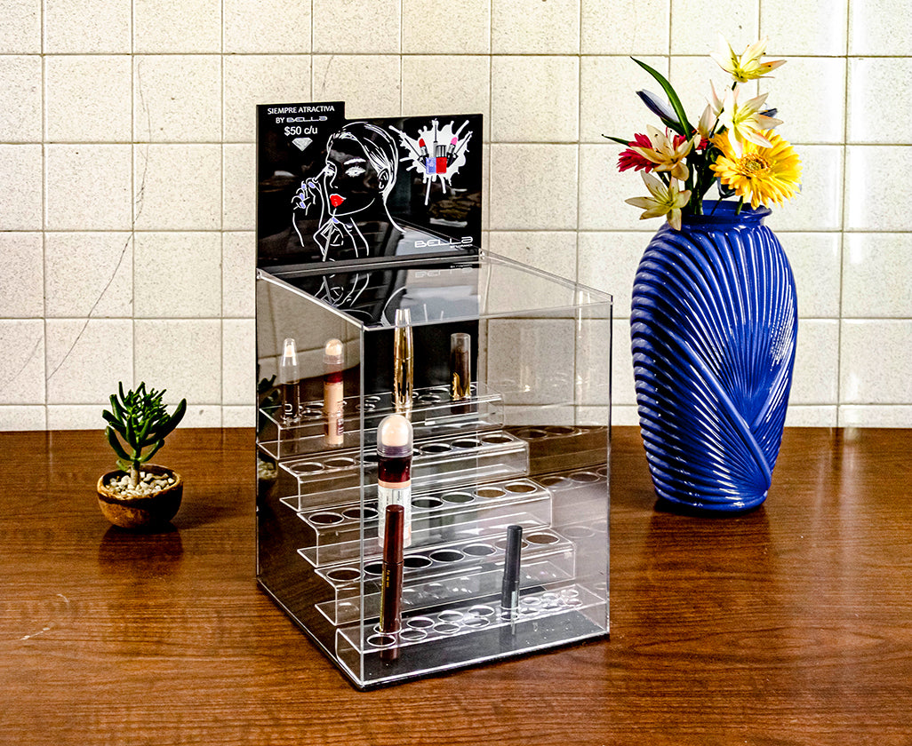 Organizador de labiales de acrílico