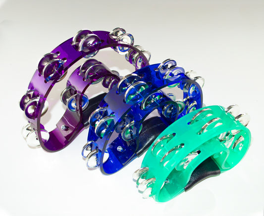 Pandero de media luna en diferentes tamaños y colores