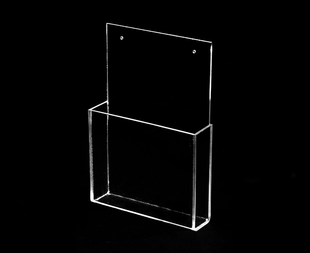 Folletero de pared de acrílico