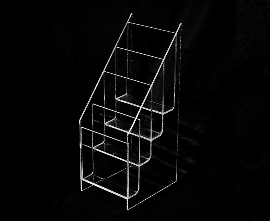 Folletero de torre de acrílico