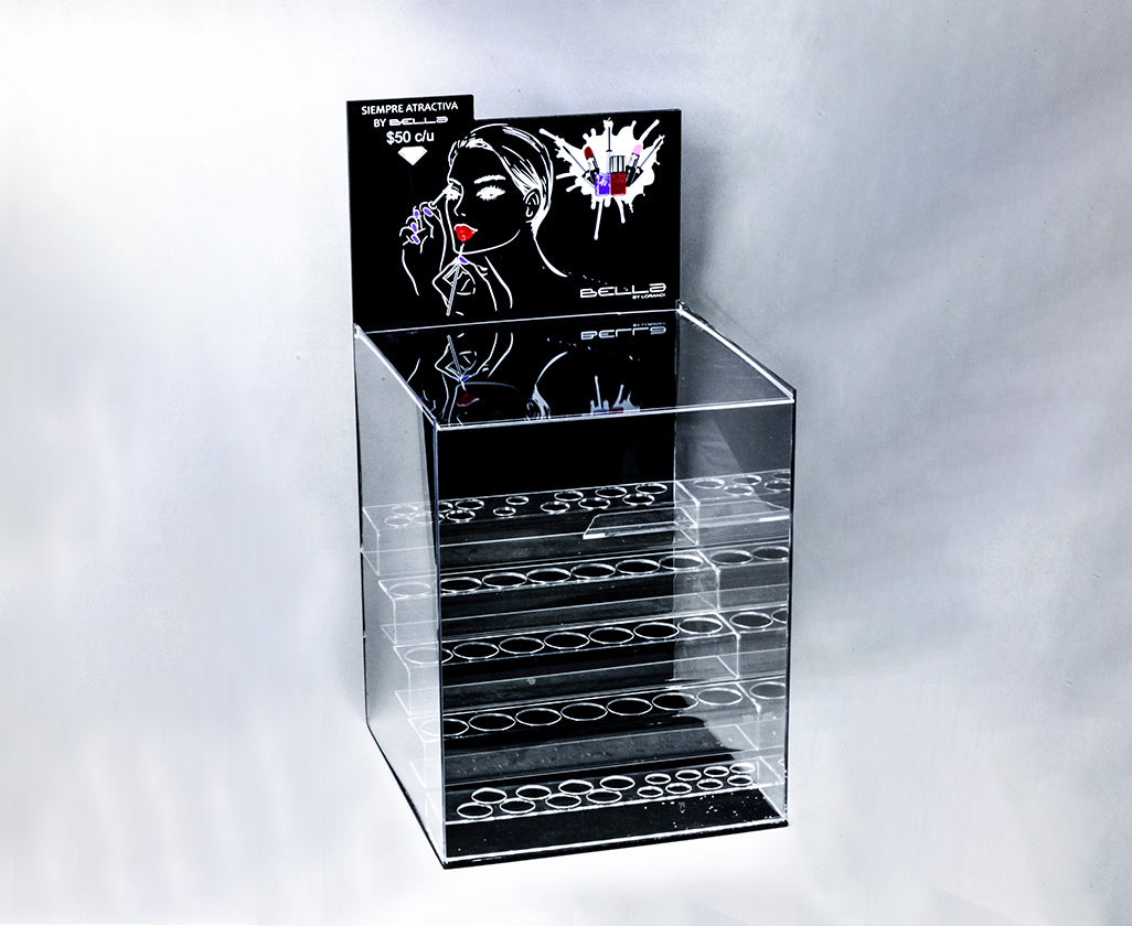 Organizador de labiales de acrílico