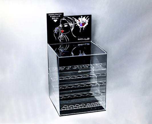 Organizador de labiales de acrílico