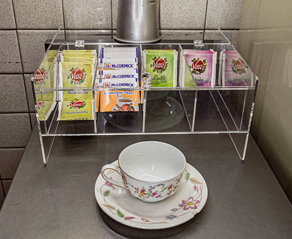 Organizador de té de acrílico