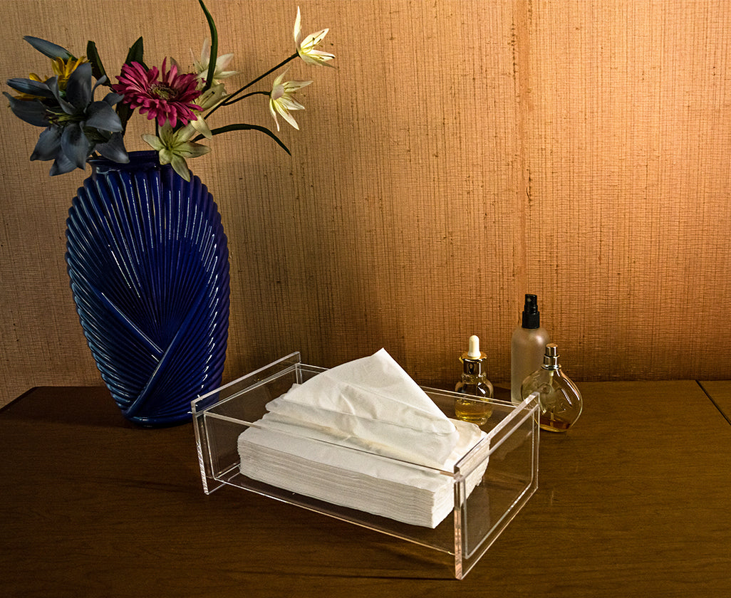 Porta Kleenex de acrílico