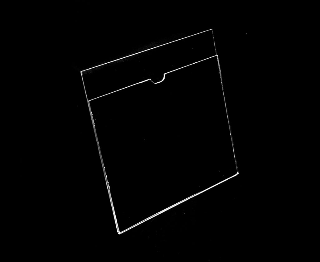 Porta hojas de pared de acrílico