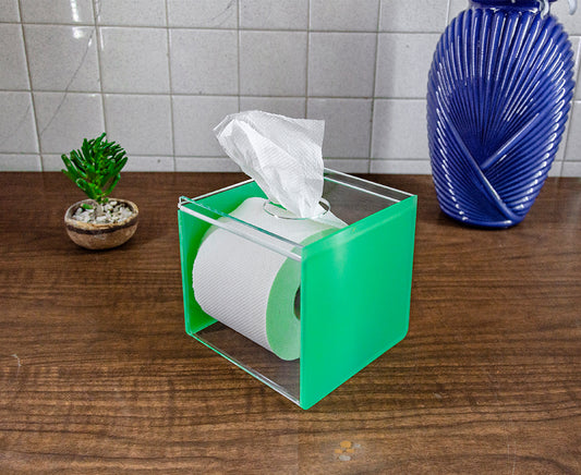 Porta papel higiénico de acrílico