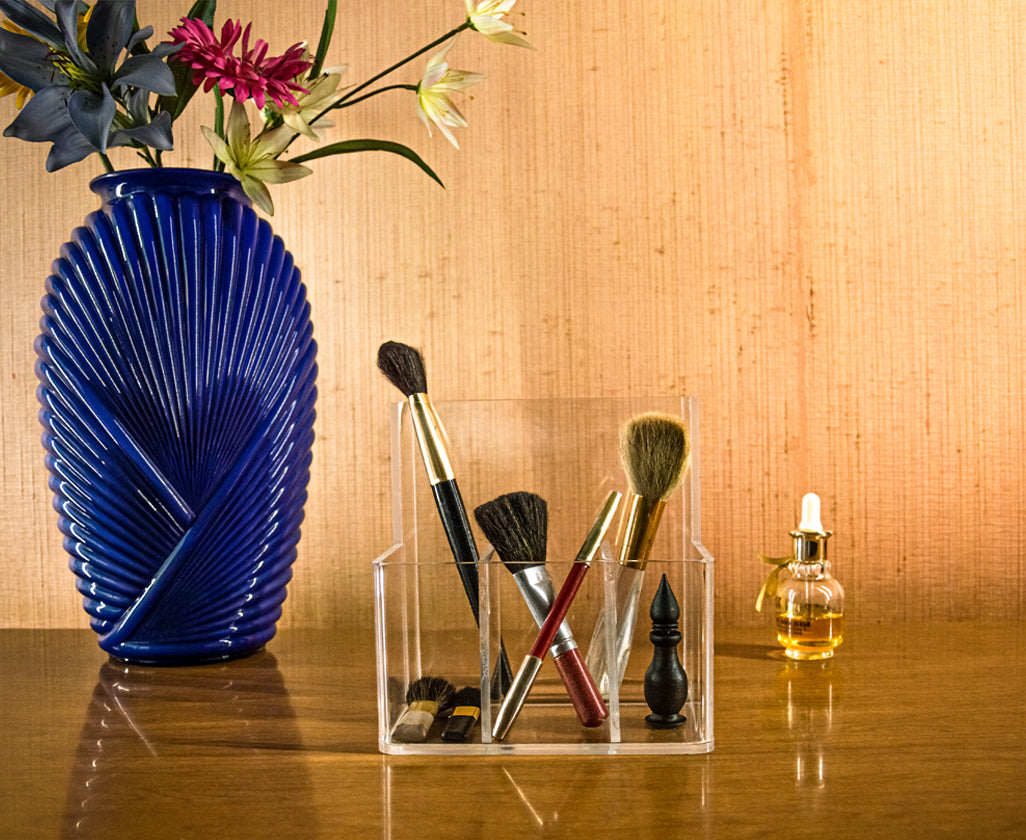 Organizador de brochas de acrílico