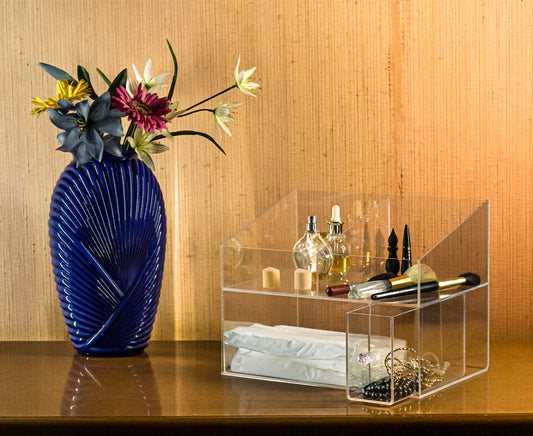 Organizador de cosméticos de acrílico