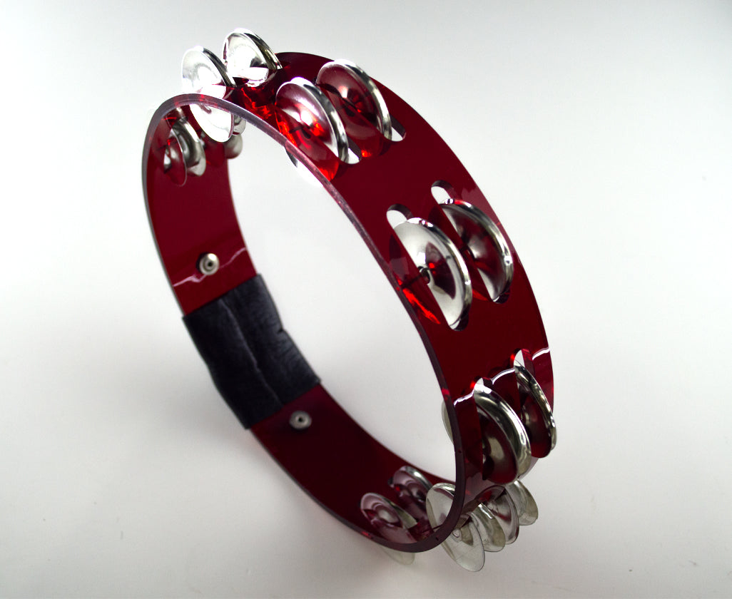 Panderos redondos de acrílico en diferentes tamaños y colores